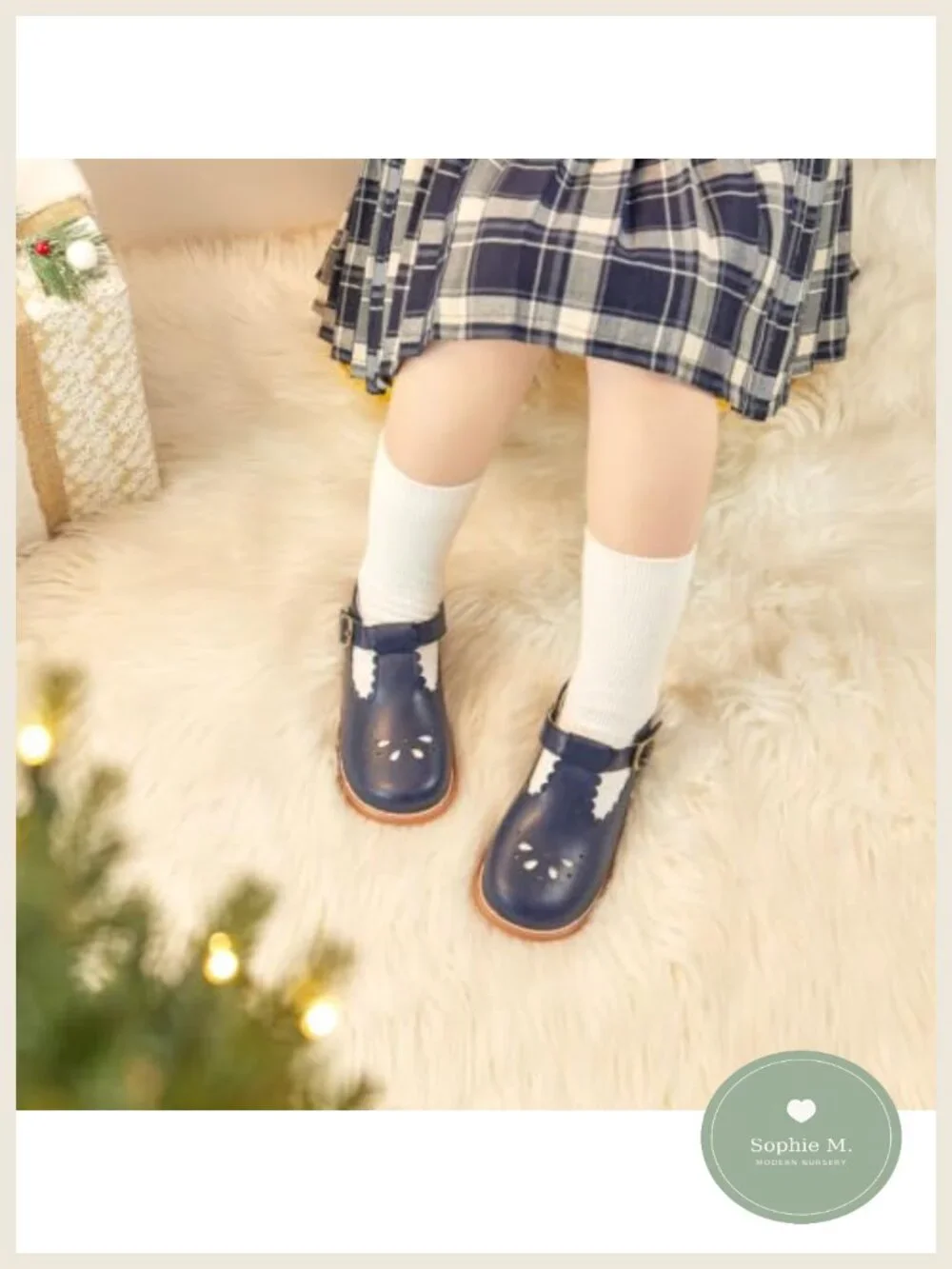 Toddler Girls Mary Jane Dress Shoes Ballet Flats Non-Slip Hook Loop Closure